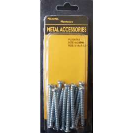 Plextool Pan Head - Combination Screws, 3/16x1-1/2", 14pcs/PK, 24 PK/Box, Total 336pcs (PLX00793)
