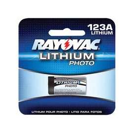 Photo Batteries, Lithium, 3V, 123A