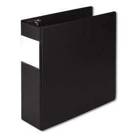 Earth's Choice Biobased Round Ring Reference Binder, 3 Rings, 4" Capacity, 11 x 8.5, Black