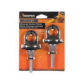 KEEPER 05648 Premium, Universal Anchor Point, Steel, Chrome