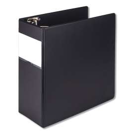 Earth's Choice Biobased Round Ring Reference Binder, 3 Rings, 5" Capacity, 11 x 8.5, Black