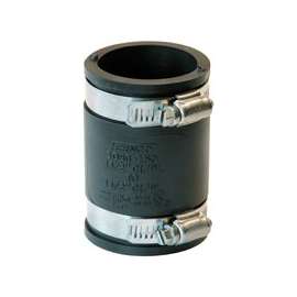 Fernco P1056-150 Pipe Coupling, 1-1/2 in, 3.43 in L, Black