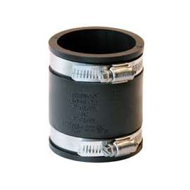 Fernco P1056-22 Pipe Coupling, 2 in, 3.451 in L, Black