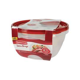 Rubbermaid 1787831 Serving Bowl Container, 13 Cups Capacity, Round, Polypropylene, Clear