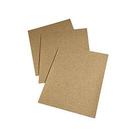 3M 02114 Sanding Sheet, 100-Grit, Paper Backing, Aluminum Oxide, Gold