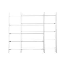 John Sterling 1120 Series 1125 Window Guard, 23 to 42 in W, 25 in H, 5-Bar, Steel, White