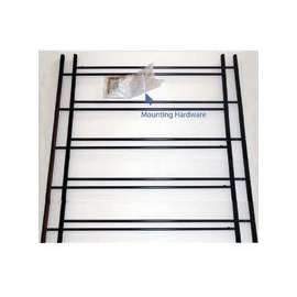 John Sterling 1120 Series 1125-DB Window Guard, 23 to 42 in W, 25 in H, 5-Bar, Steel, Dark Black