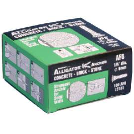 100PK 1/4" AF6 Anchor