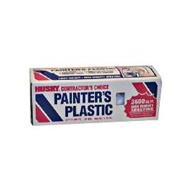 Petoskey 03509H Contractor-Grade, High-Density, Lightweight Painter's Masking Sheet, 400 ft L, 9 ft W, Clear