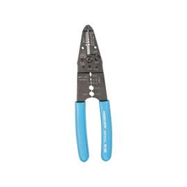 CHANNELLOCK 908 Wire Stripper, 22 to 10 AWG Cutting, Gripper Blue Handle