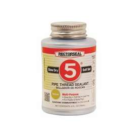 No. 5 Pipe Thread Sealants, 1/4 Pint Can, Yellow