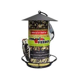 HEATH S-6-2 Wild Bird Feeder, 4 Seed Cakes Seed, Steel