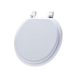 Bemis 7M66 000 Toilet Seat, Round, Wood, White