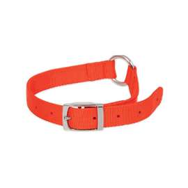 Ruffmaxx 10821 Adjustable Dog Collar, 20 to 28 in L Collar, Nylon, Orange