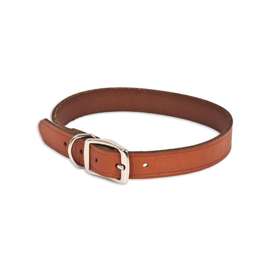 Ruffmaxx 10832 Dog Collar, 24 in L Collar, Leather, Brown