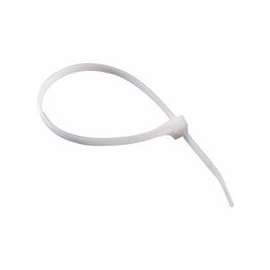 Standard Cable Ties w/DoubleLock, 75 lb Tensile Strength, 14", Natural, 100/Bag