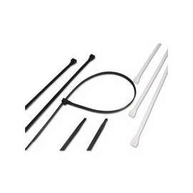 Heavy-Duty Cable Ties w/DbleLock, 120lb Tensile Strength, 8", UV Black,100/Bag