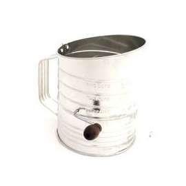 Norpro 137 Hand Crank Sifter, 40 oz Capacity, Stainless Steel