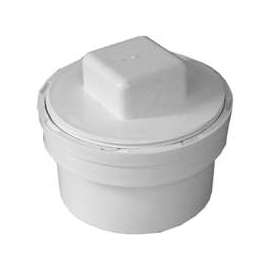 GENOVA 41640 Fitting Cleanout with Threaded Plug, 4 in Hub