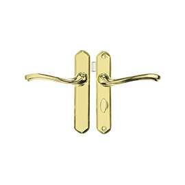 Wright Products VCA112PB Door Latch Set, Metal, Brass, For Strom Doors