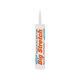 Big Stretch 10006 Acrylic Caulk, Clear, 10.5 oz Cartridge