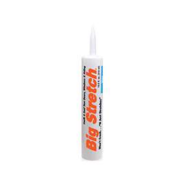 Big Stretch 10016 Acrylic Caulk, White, 10.5 oz Cartridge