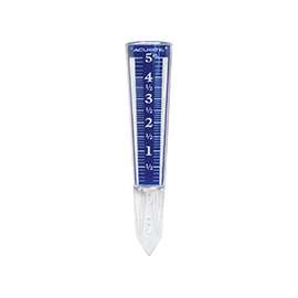 TAYLOR 2702 Rain Gauge, 6 in Measuring, Polycarbonate