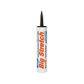Big Stretch 10008 Acrylic Caulk, Dark Brown, 10.5 oz Cartridge