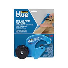 ScotchBlue M1000 Tape and Paper Dispenser, 2 in W Max Tape, 3 in Tape Core, Blue