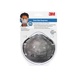 3M TEKK Protection 8247PA1-A/8656ES Latex Disposable Respirator, Cotton