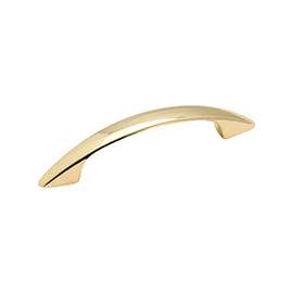 Amerock BP34163 Cabinet Pull, 4-1/16 in L x 3/4 in H Handle, Zinc, Polished Brass