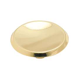 Amerock BP34133 Cabinet Knob, 5/8 in Projection, Zinc, Polished Brass