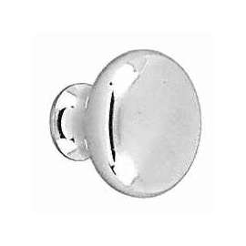 Amerock BP853G9 Cabinet Knob, 1 in Projection, Zinc, Sterling Nickel