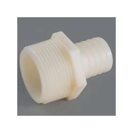 Anderson Metals 53701-0808 Hose Insert Adapter, 1/2 in Barb, 1/2 in MIP, Nylon