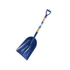 UnionTools 1681500 Snow Scoop, Polyethylene Blade, Wood Handle, 46 in OAL