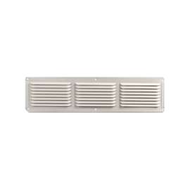 Master Flow EAC16X4W Undereave Vent, Aluminum, White