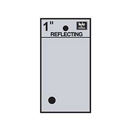 HY-KO RV-15 Reflective Sign, Character ., 1 in H Character, Black Character