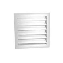 Master Flow DA1218W Dual Louver, 18 in L x 12 in w Rough Opening, Aluminum, White