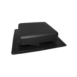 Master Flow RT65BL Roof Louver, Resin, Black