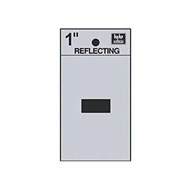 HY-KO RV-15/- Reflective Sign, Character -, 1 in H Character, Black Character