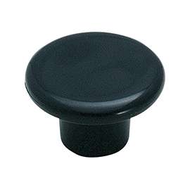 Amerock Allison Value BP802PBK Cabinet Knob, 13/16 in Projection, Plastic