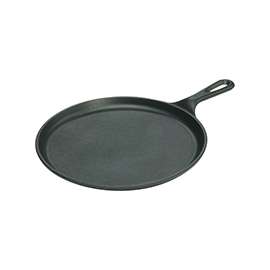 Lodge L9OG3 Griddle, Round, Iron, Black