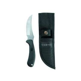 CASE 00362 Skinner Knife, 4.13 in L Blade, Ergonomic Black Handle