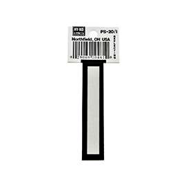HY-KO PS-20/I Reflective Letter, Character I, 3-1/4 in H Character, Black/White Character