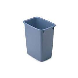 Rubbermaid 1791162 Waste Basket, 36 qt Capacity, Rectangular, Plastic, Royal Blue