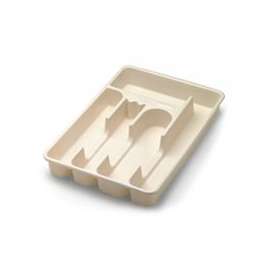 Rubbermaid 2919RDBISQ Cutlery Tray, 9.1 in W, 13.4 in D, Plastic, Bisque