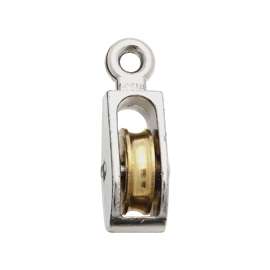 National Hardware N223-404 Fixed Single Pulley, 40 lb Weight Capacity, 1/4 in Rope