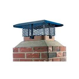 SHELTER SCADJ-S Adjustable Chimney Cap, 19-1/4 x 9-1/4 x 19-1/4 in Fits Duct, Steel