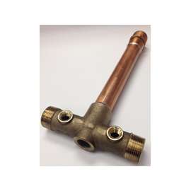 Simmons 705SB Tank Cross, 3/4 x 1 in Female x Male, 400 psi, Copper/Silicone Bronze