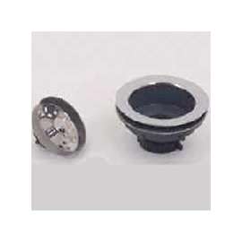 Keeney 1431SSBX Basket Strainer with Fixed Stick Post, 4-3/8 in Dia, Stainless Steel, Chrome